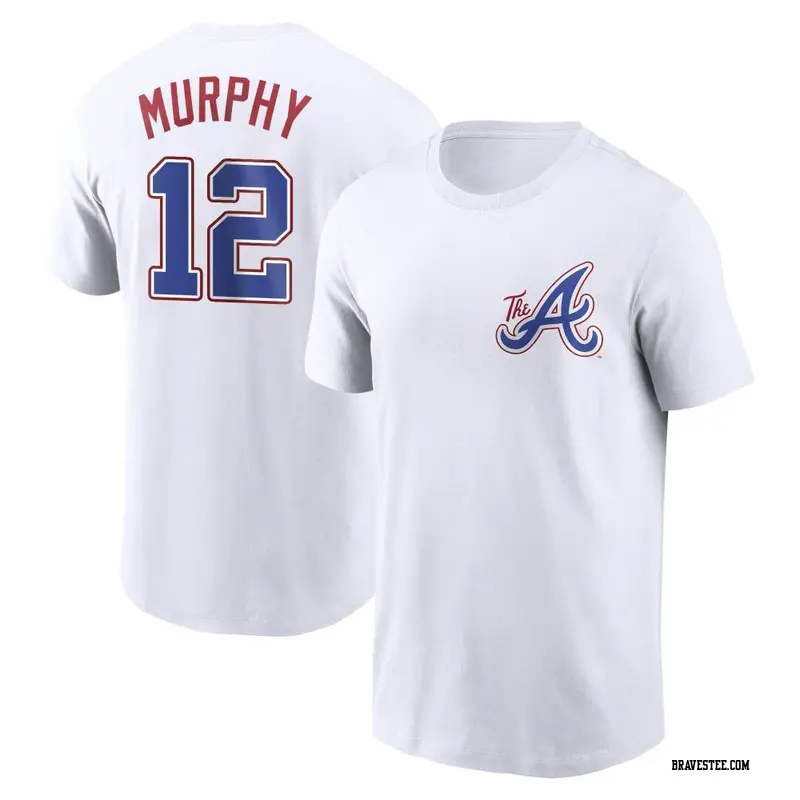 Men's Atlanta Braves ＃12 Sean Murphy White 2023 City Connect Name & Number T-Shirt