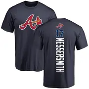 Men's Atlanta Braves ＃17 Andy Messersmith Navy Backer T-Shirt