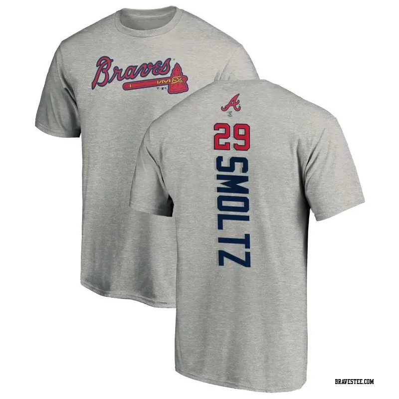 Youth Atlanta Braves ＃29 John Smoltz Ash Backer T-Shirt